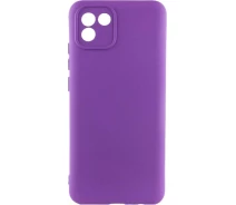 Купить - чехол для смартфона  Чехол Silicone Cover Lakshmi Full Camera (A) для Samsung Galaxy A03 (Фиолетовый / Purple) (1361116)
