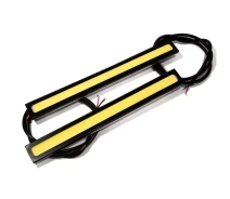 Купить - дневные ходовые огни  Ходовые огни HeadLight DRL COB 17 сплошной свет WHITE черный корпус