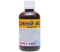 Купить - ветеринарный препарат для сельскохозяйственных животных  Раствор Синий йод Йодинол антисептическое и бактерицидное действие 100 мл Укрветбиофарм