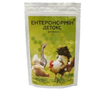 Купить - ветеринарный препарат для сельскохозяйственных животных  Порошок Энтеронормин Детокс кормовая добавка пробиотического действия для птицеводства 100 г СГП МБС