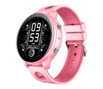 Купить - смарт-часы  Детские смарт часы с сим-картой Lemfo D40 Pink для девочки с GPS трекером, 4G, прослушиванием