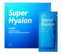 Купить - корейскую маску для лица  Кислородная увлажняющая маска-пенка VT Cosmetics Super Hyalon Bubble Sparkling Booster 10шт*10г (8809695672514)