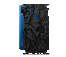 Купить - защитную пленку для смартфона  Защитная пленка StatusSKIN для Realme C15 Корпус Винил Камуфляж черный