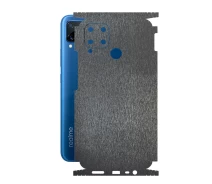 Купить - защитную пленку для смартфона  Защитная пленка StatusSKIN для Realme C15 Корпус Винил Металл черный