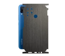Купить - защитную пленку для смартфона  Защитная пленка StatusSKIN для Realme C15 Корпус Винил Дерево серебристо-черное