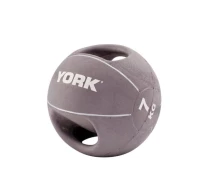Купить - медбол  Мяч медбол 7кг York Fitness с двумя ручками серый