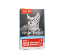 Купить - противопаразитарное средство для кота  Противопаразитарные капли Sempero Vitomax на холку для кошек, 0,5 мл (3 пипетки)