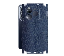 Купить - защитную пленку для смартфона  Защитная пленка StatusSKIN для Infinix Hot 40 Pro Корпус Винил Соты синие