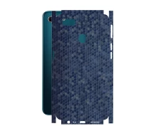 Купить - защитную пленку для смартфона  Защитная пленка StatusSKIN для OPPO A5s Корпус Винил Соты синие