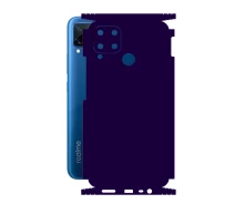 Купить - защитную пленку для смартфона  Защитная пленка StatusSKIN для Realme C15 Корпус Винил Фиолетовая, глянцевая