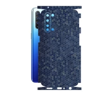 Купить - защитную пленку для смартфона  Защитная пленка StatusSKIN для OPPO Reno 3 Корпус Винил Соты синие