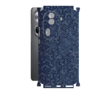 Купить - защитную пленку для смартфона  Защитная пленка StatusSKIN для OPPO Reno 11 Pro Корпус Винил Соты синие