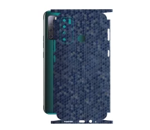 Купить - защитную пленку для смартфона  Защитная пленка StatusSKIN для Tecno Pauvoir 4 Корпус Винил Соты синие