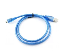 Купить - адаптер и кабель  Кабель Gresso USB МicroUSB без феритiв 0.8м голубой (2000700002333)