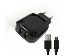 Купить - зарядное устройство для телефона и планшета  СЗУ Grand GQ-C01 2 USB быстрое зарядное QC 3.0 (92323)