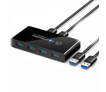 Купить - кардридер  KVM USB 3.0 Switch Box 4 in 2 Коммутатор KVM USB Переключатель на 2 Компьютера КВМ Переключатели USB Свитч USB