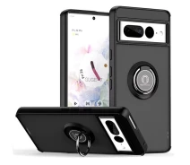 Купить - чехол для смартфона  Чехол Fiji Colorframe для Google Pixel 7 Pro матовый бампер с кольцом подставкой Black