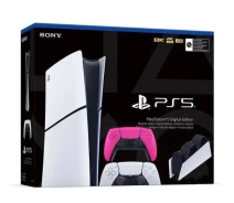 Купить - игровую консоль  Игровая консоль Sony PlayStation 5 Slim Digital Edition 1Tb + DualSense (Pink) + Charging Station