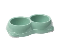 Купить - миску и контейнер для собак  Moderna Double Smarty Bowl Medium МОДЕРНАЯ СМАРТИ двойная миска для собак 2х645мл, светло зеленый (55825)