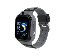 Купить - смарт-часы  Смарт-часы детские Smart Watch KIDS 4G GPS сенсорный экран камера голосовой вызов 2024 Черные (2177-01)