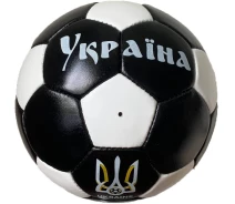 Купить - мячик  Футбольный мяч Sphere Ukraine черный (кожаный мяч), )