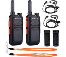 Купить - радиостанцию  Retevis RT669 Walkie Talkie Mini, PMR446 Профессиональное 2-позиционное радио с гарнитурой, VOX Hands Free, св (1763682276)