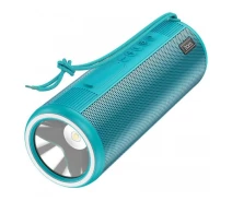 Купить - портативную колонку  Колонка портативная акустика HOCO Bora sports BT speaker HC11 5Wx2 с фонариком мятная 6931474762115 (08739)
