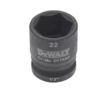 Купить - головку, наборы головок  Головка торцевая DeWALT ударная IMPACT 1/2" х 22 мм, шестигранная (DT7540)