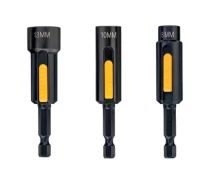 Купить - головку, наборы головок  Головка магнитная DeWALT торцевых магнитных EXTREME IMPACT 1/4", 8, 10, 13 мм (DT7460)