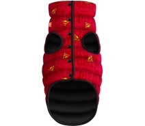 Купить - одежду и обувь для собак  Курточка для собак WAUDOG Clothes с рисунком "Супермен красный", L55, В 77-80 см, С 50-55 см
