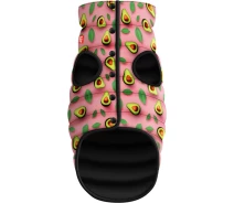 Купить - одежду и обувь для собак  Курточка для собак WAUDOG Clothes рисунок "Авокадо на розовом", M45, В 61-65 см, С 38-42 см