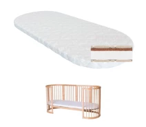 Купить - детский матрас  Матрас для детской кроватки Ingvart Smart Bed Oval кокос+поролон, 60х72 см (2100083000008) (804879-01)