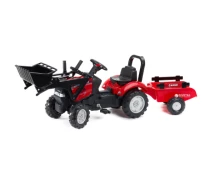 Купить - детский электро и веломобиль  Веломобиль Falk Case Ih Maxxum трактор на педалях красный (961AM)