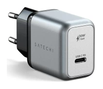 Купить - зарядное устройство для телефона и планшета  Адаптер питания Satechi 30W USB-C PD Gan Wall Charger, Space Gray (ST-UC30WCM-EU)