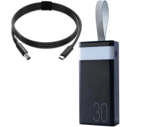 Купить - power bank  Повербанк для роутеров Remax Rpp-320 30000 мАч + Кабель для роутера WT-2026 12V Type-C + DC5x2.5 (002084)