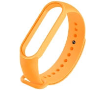 Купить - аксессуар к смарт-чсасам  Силиконовый ремешок для Xiaomi Mi Band 3/4 (Оранжевый / Bright Orange) (1087799)