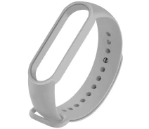 Купить - аксессуар к смарт-чсасам  Силиконовый ремешок для Xiaomi Mi Band 3/4 (Серый / Gray) (926419)