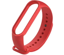 Купить - аксессуар к смарт-чсасам  Силиконовый ремешок для Xiaomi Mi Band 3/4 (Красный / Red) (926413)