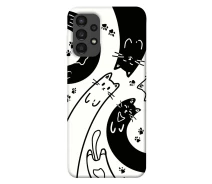 Купить - чехол для смартфона  Чехол Черно-белые кошки для Samsung Galaxy A13 4G 1733893