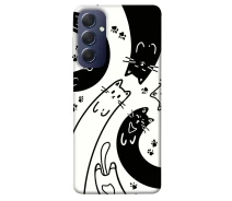 Купить - чехол для смартфона  Чехол Черно-белые кошки для Samsung Galaxy M54 5G 1734054