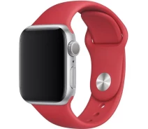 Купить - аксессуар к смарт-чсасам  Силиконовый ремешок для Apple watch 42mm / 44mm (Красный / Red) (535610)