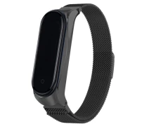 Купить - аксессуар к смарт-чсасам  Ремешок Milanese Loop Design для Xiaomi Mi Band 3/4 (Черный) (770289)