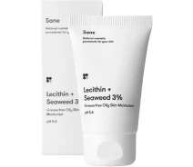 Купить - корейский крем для лица  Крем для лица Sane С лецитином + морские водоросли 3% Для жирной кожи 40 мл (4820266830090)
