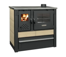 Купить - топку и печь  Кухонная печь на дровах Pro-Thermo Panonia beige с варочной поверхностью