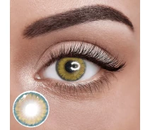 Купить - контактные линзы  Карие линзы с диоптриями ELITE Lens "Айс Мун Блу" 2 шт. -4.50