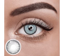 Купить - контактные линзы  Серые линзы с диоптриями ELITE Lens "Айс Мун" 2 шт. -3.0