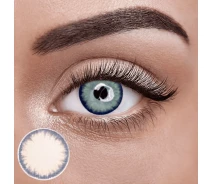 Купить - контактные линзы  Серые линзы с диоптриями ELITE Lens "Айс Мун Глоу" 2 шт. -2.0