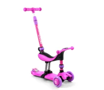 Купить - самоката  Самокат-беговел 3 в 1 Scooter со световым эффектом Фиолетовый 6900066351259 (105656048)