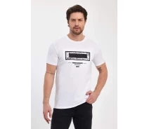 Купить - мужскую футболку  Футболка Trend Collection 11382 Белый L (60407)