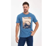 Купить - мужскую футболку  Футболка Trend Collection 10983 Синий L (59041)